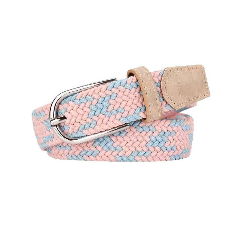 Women's Braided Canvas Belt