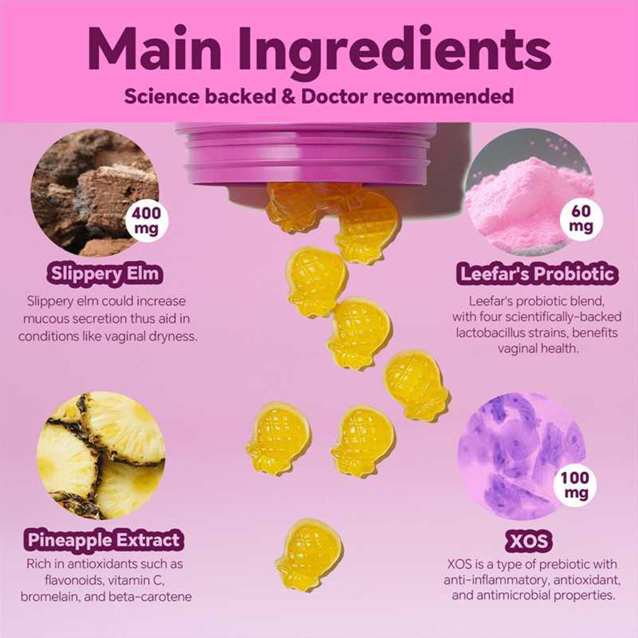 Women's Premium Probiotic Pineapple Flavored Gummies
