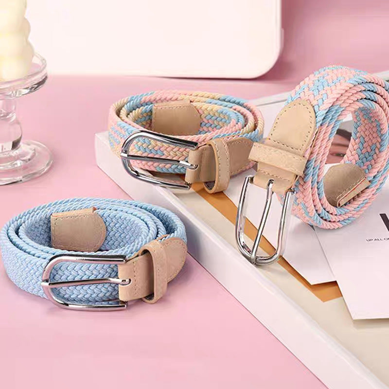 Women's Braided Canvas Belt