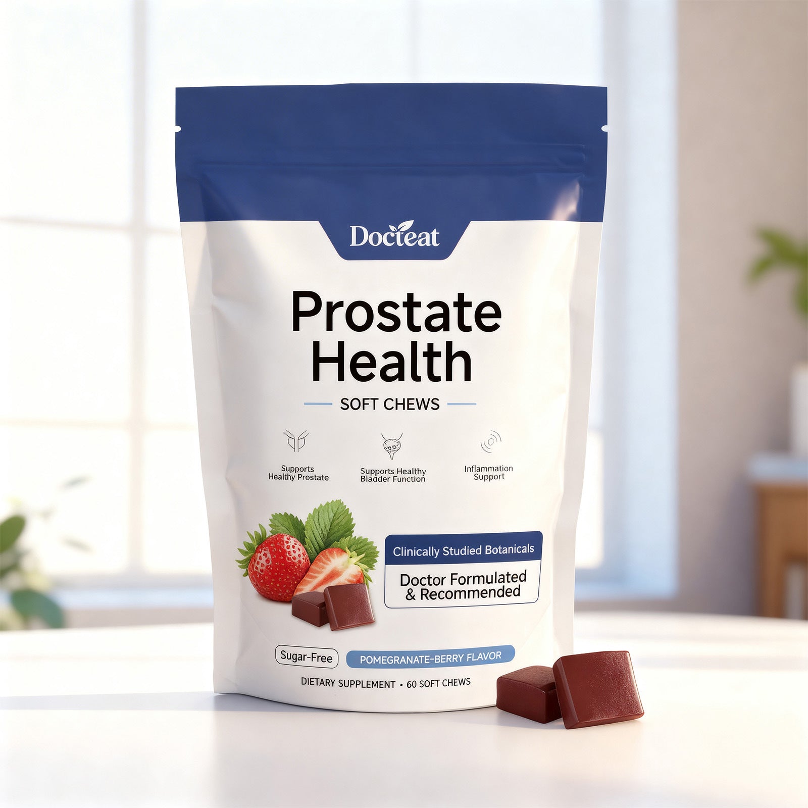 Men's Sugar-Free Berry Gut Health & Dietary Gummies