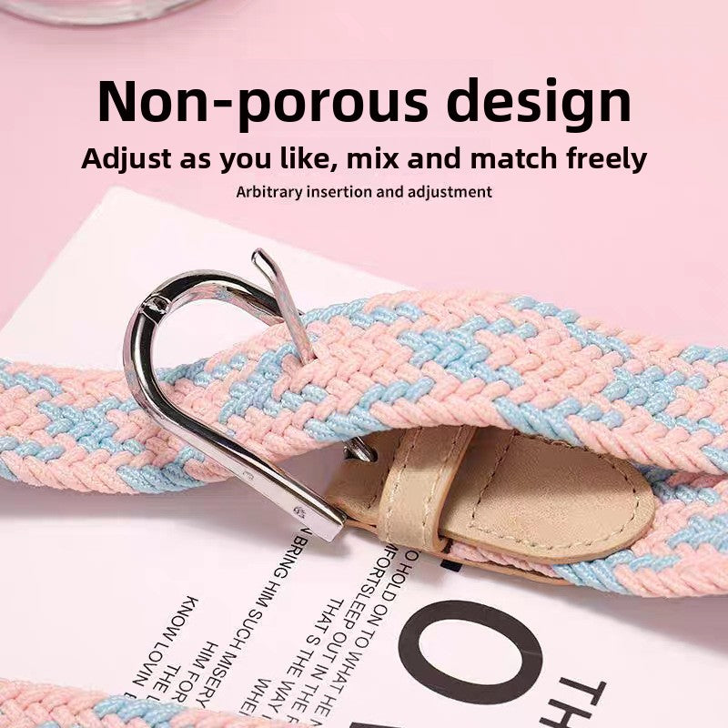 Women's Braided Canvas Belt
