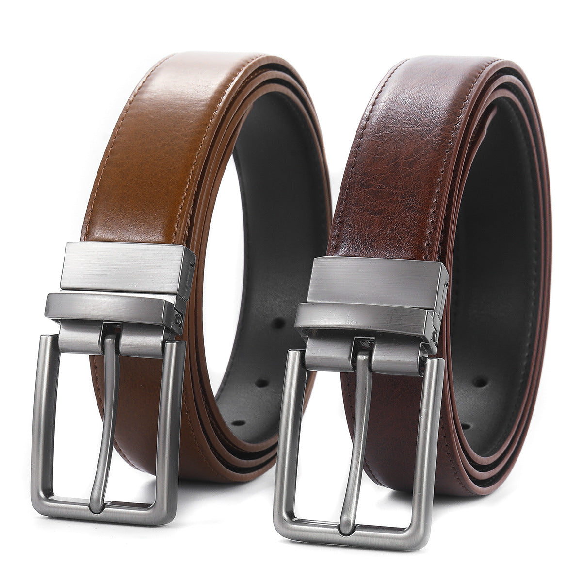 Men's Authentic Business Two-layer Cowhide Belt